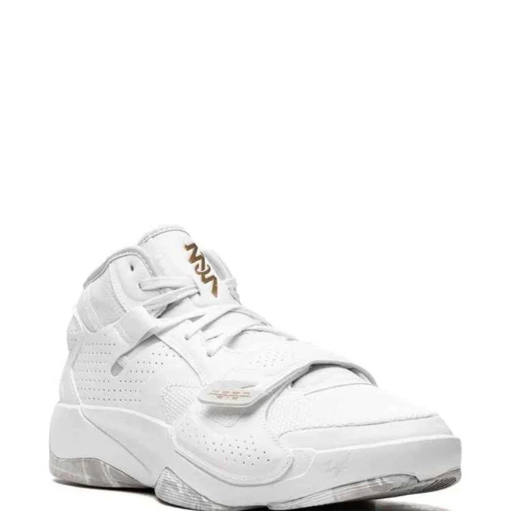 Women US 7 Jordan Zion 2 TB White Metallic Gold Basketba II &  (Men Size US 5.5) - Picture 2 of 8